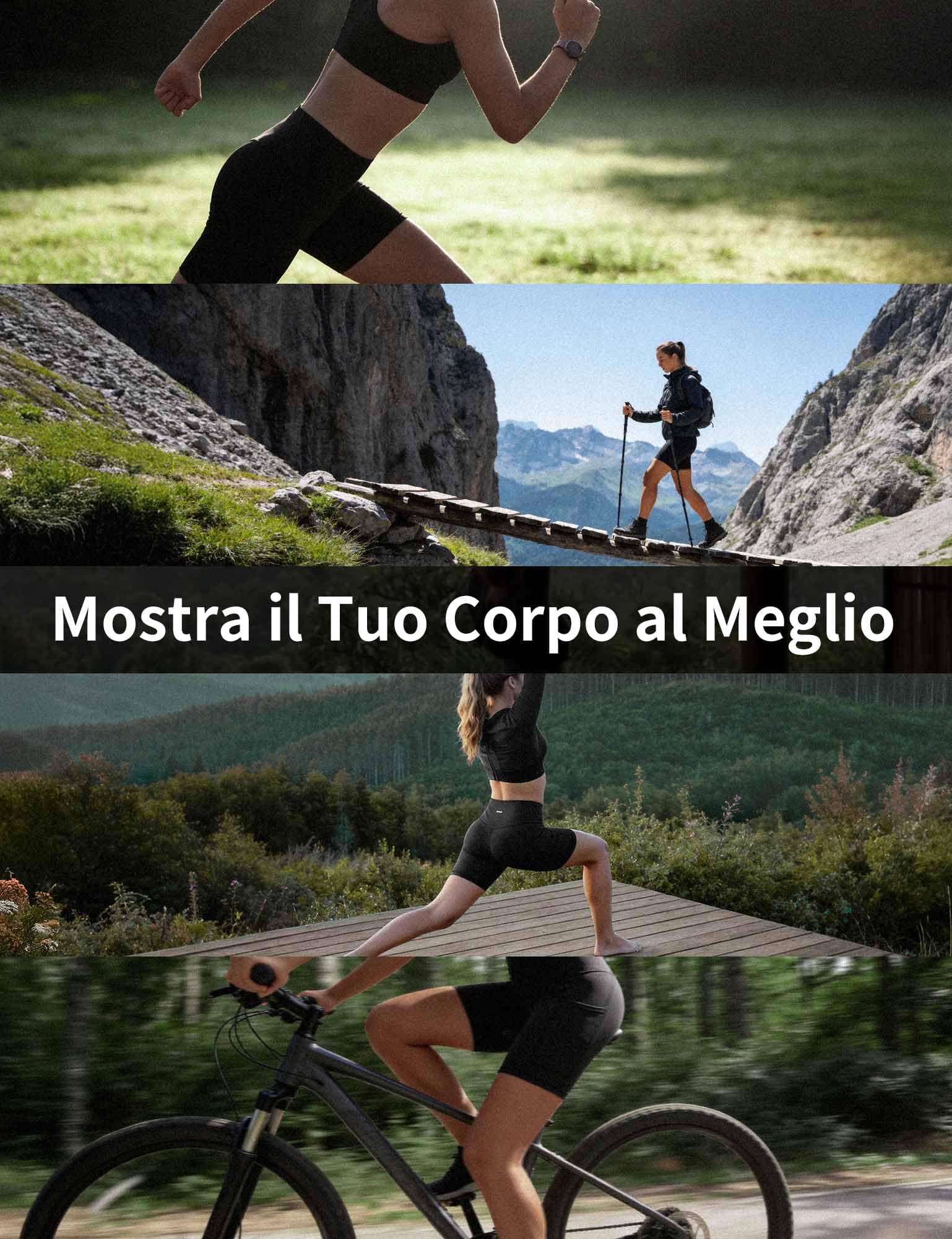 CAMBIVO Leggins Sportivi Donna, Leggins Push up a Vita Alta, Leggings Palestra Pantaloni Yoga Pants Elasticizzati Lunghi con Tasche per Fitness, Pilates, Sport, Gym, Running, Tempo Libero