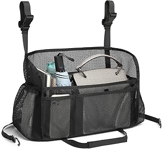 Car net Pocket Handbag Holder, car Purse Holder can be Used to Store Items, Protective Barrier for Children and Pets in The Back seat of car, Helps to Drive Safely (Black)