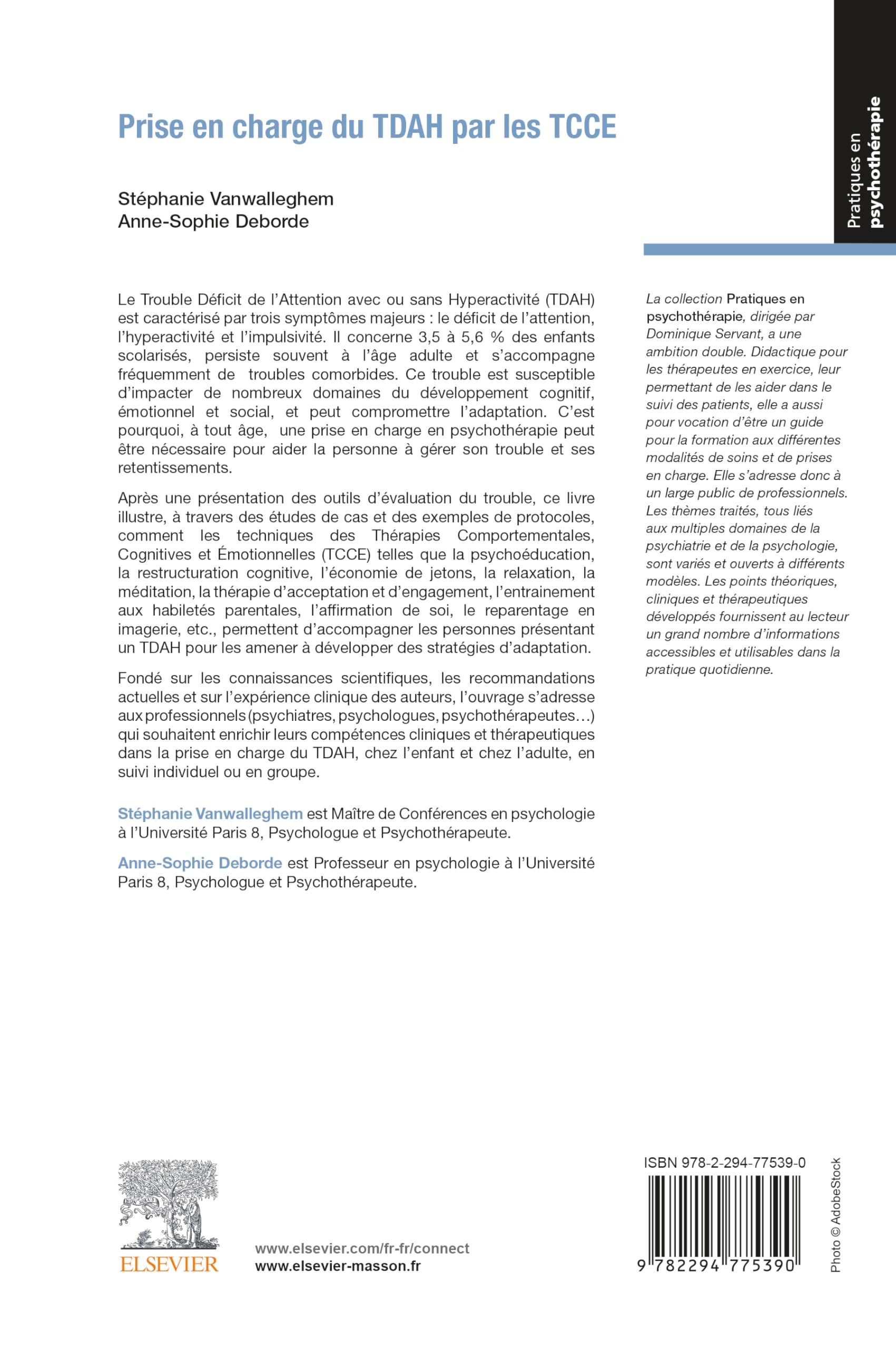 Prise en charge du TDA/H par les TCCE: De l'enfance à l'âge adulte