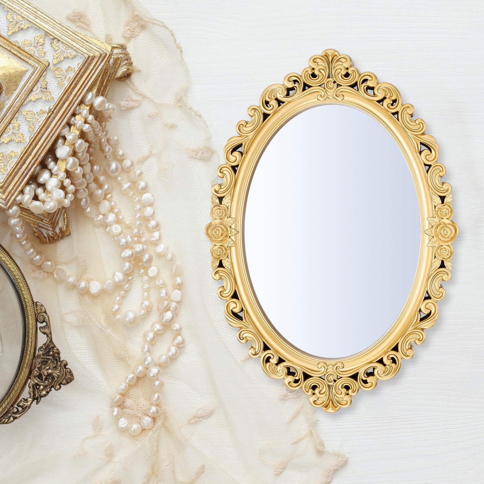 Amazon.com: Beeveer 1 Style Vintage Mirrors Set Decorative Oval