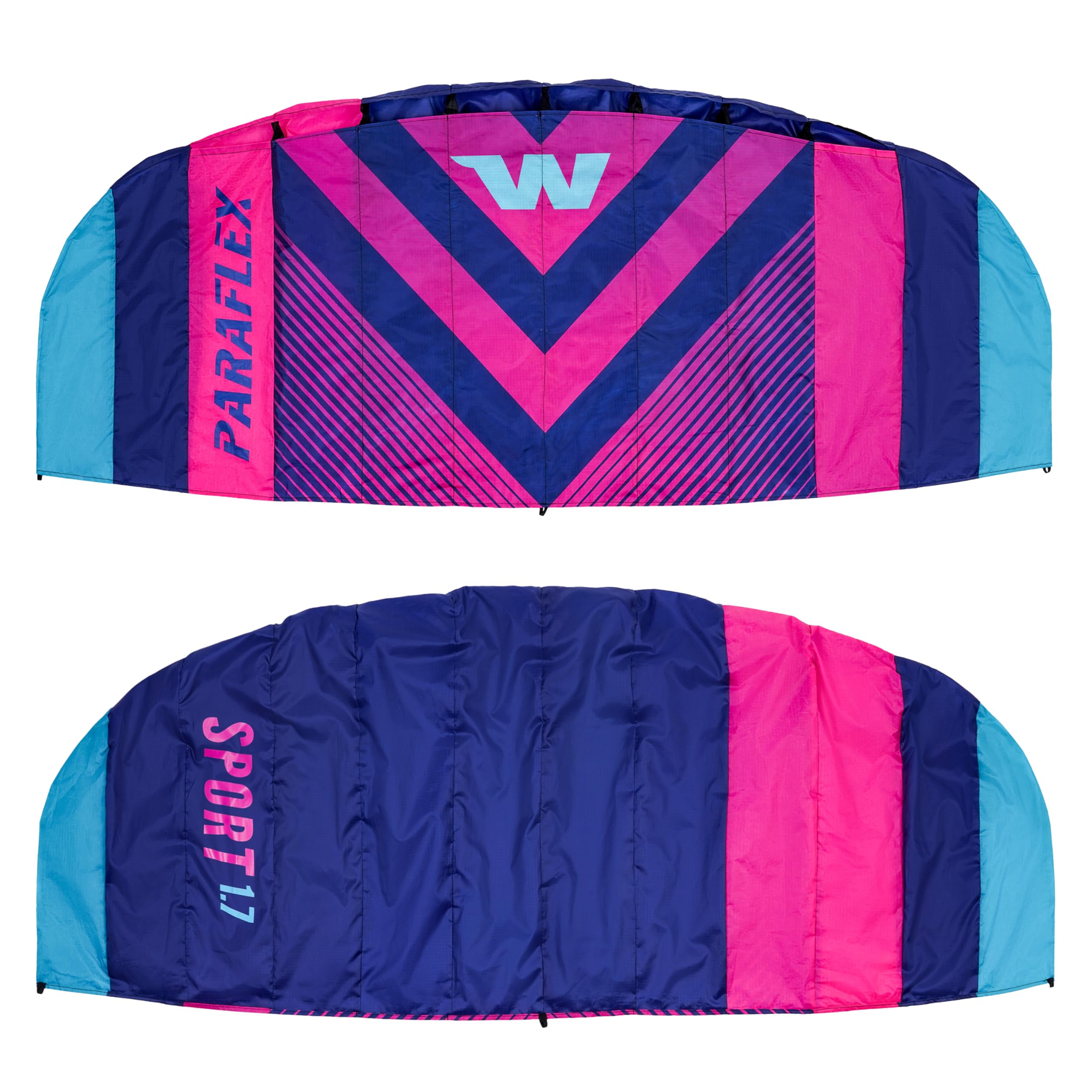 Wolkenstürmer Paraflex Sport 1.7 Kite, Azul - Alfombra de dirección con líneas Resistentes a la Rotura