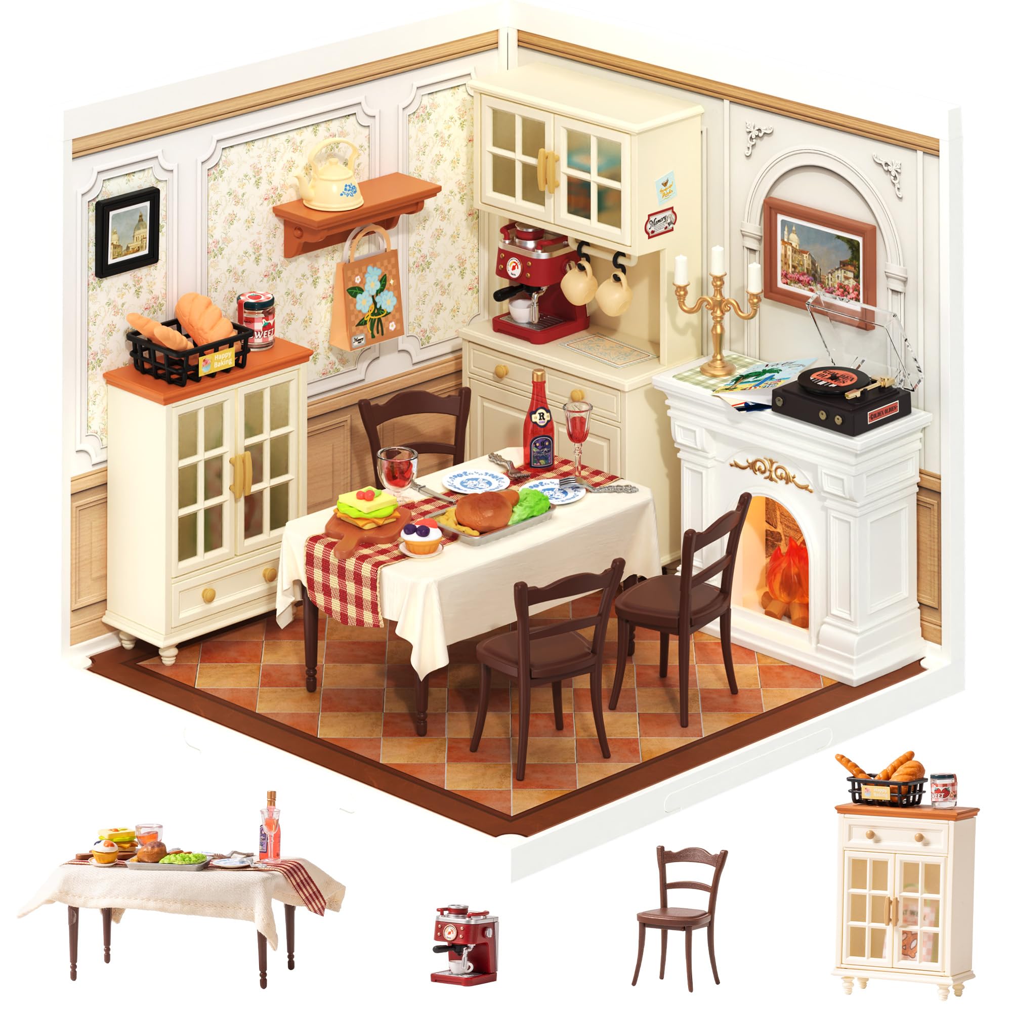 Rolife Super Creator DIY Miniature House Kit Model Kits for Adults to Build Home Desk Bookshelf Decoration Craft Kits for Adults Gift Idea