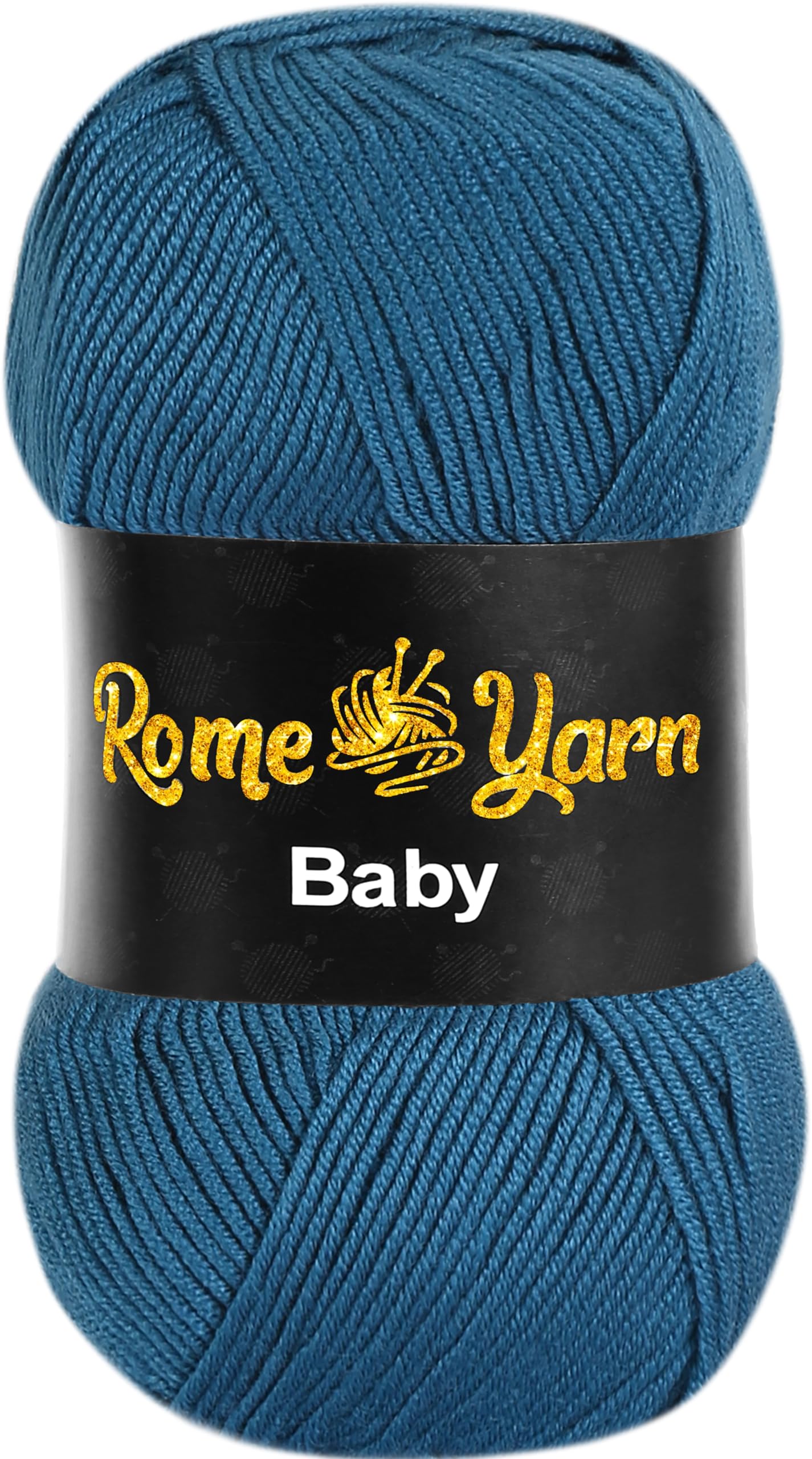 Baby Yarn #3 Light Worsted DK Anti-Pilling Acrylic Yarn for Knitting and Crochet (1 Pack, 1467 Petrol)