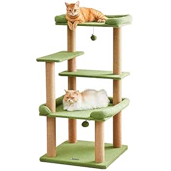 meow出品 MWPO キャットタワー 大型猫 据え置き 安定感 多頭飼い 爪とぎ