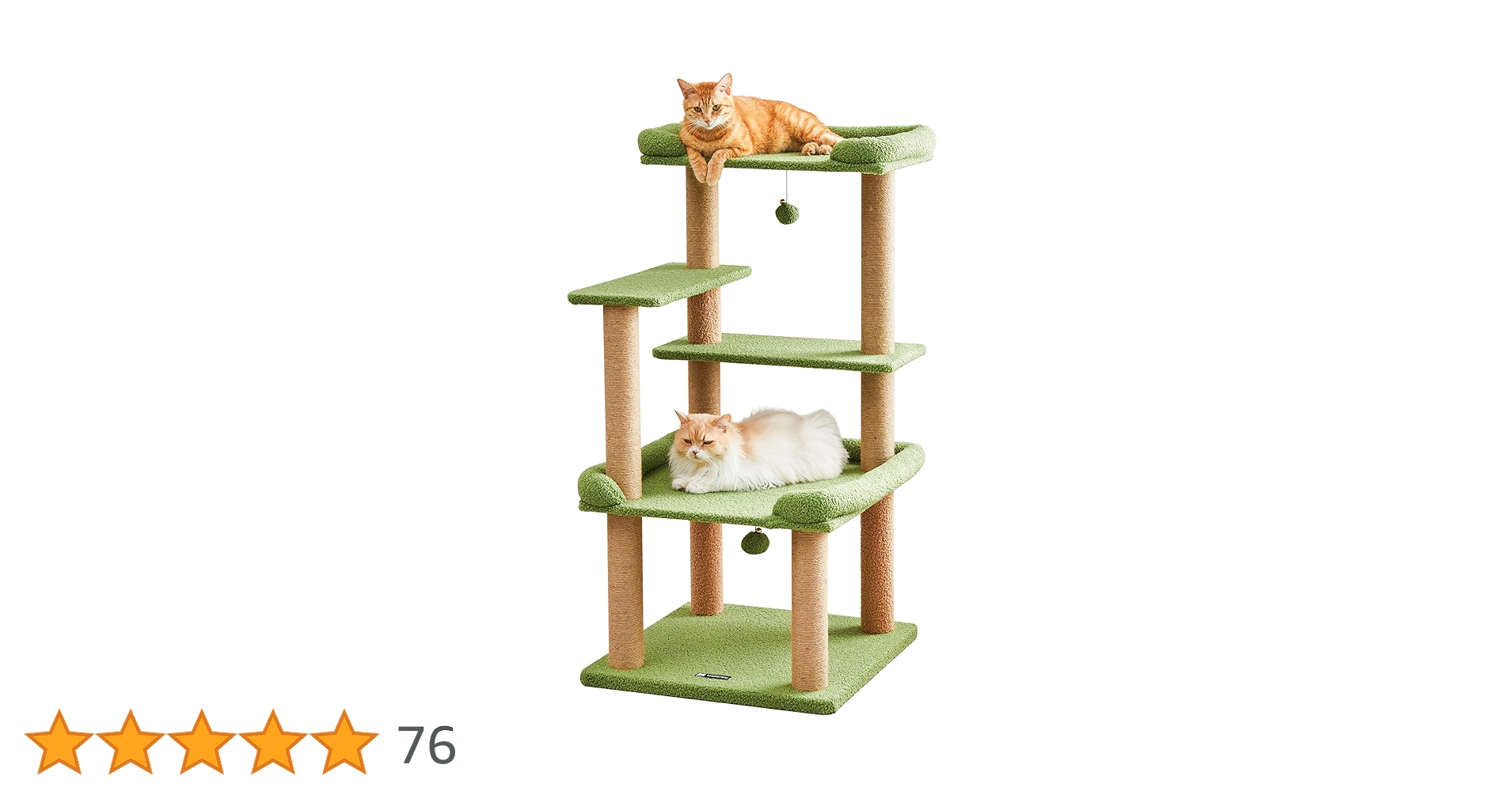 Amazon | MWPO 猫タワー 大型猫 シニア猫 据え置き 安定感 多頭