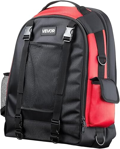 VEVOR Mochila de soldadura, mochila de soldador de 25.2L para herramientas y casco, paquete de equipo extremo de poliéster de alta densidad 1680D