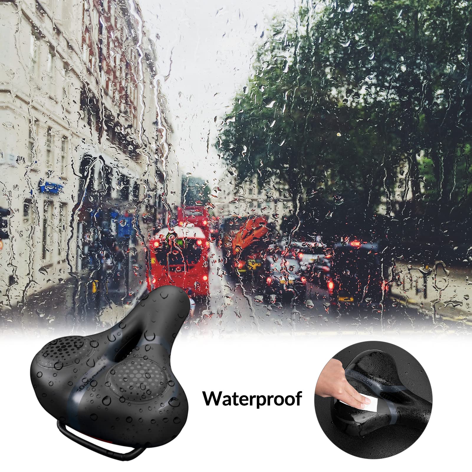 ROCKBROS Fietszadel Zacht en Ademend Fietszadel Ergonomisch Zadel voor MTB, Racefiets, Stadsfiets, Vouwfiets Heren/Dames