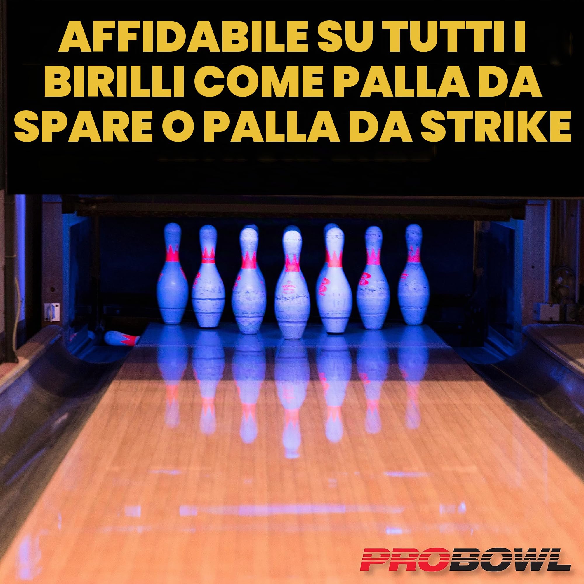 EMAX | Bowling Ball – Pro Bowl Sparball | Palla da bowling in poliestere lucido | Fun Bowling Ball da donna uomo e bambino adulto | palla spaziale
