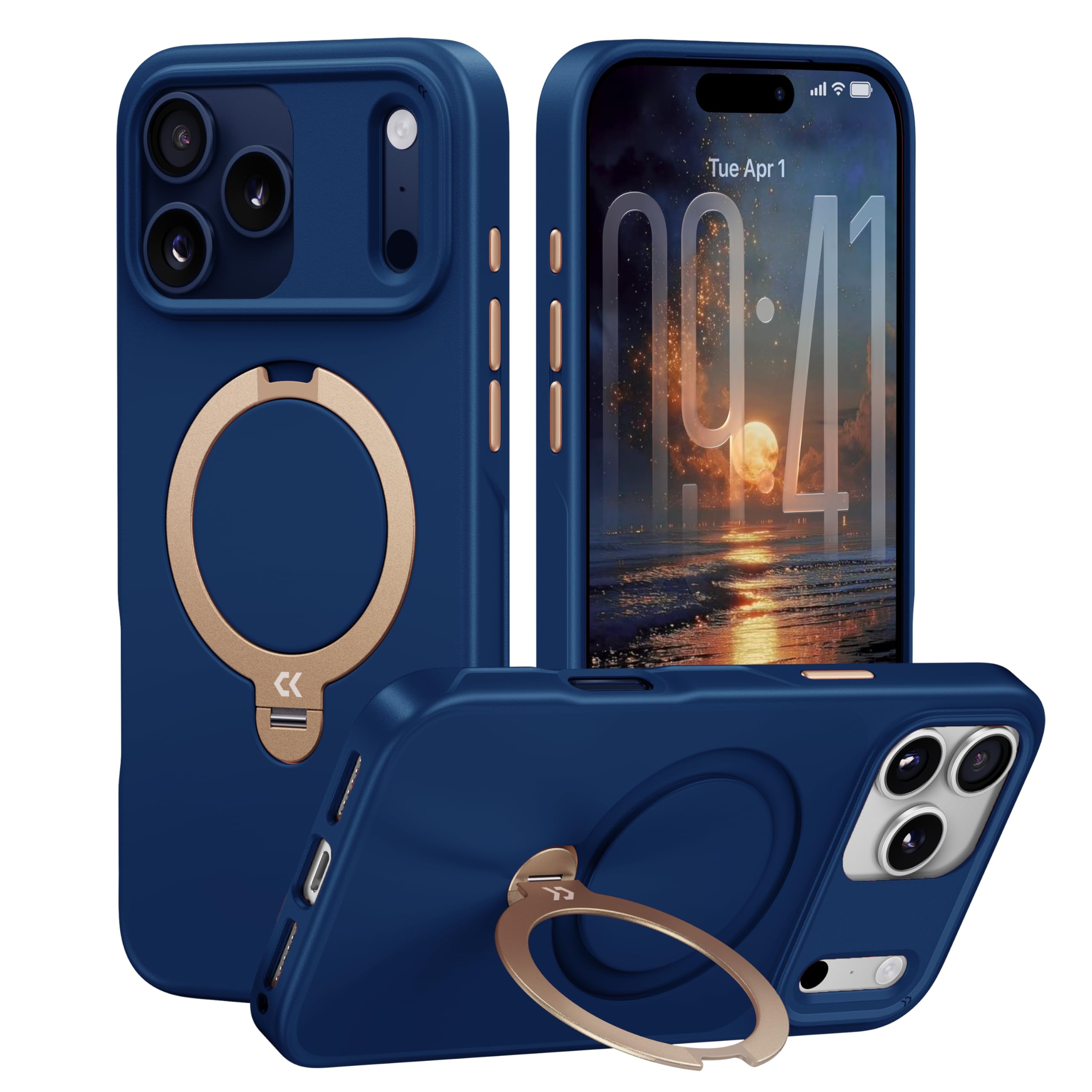 Amazon.com: CASEKOO Marine Blue Designed for iPhone 17 Pro Max