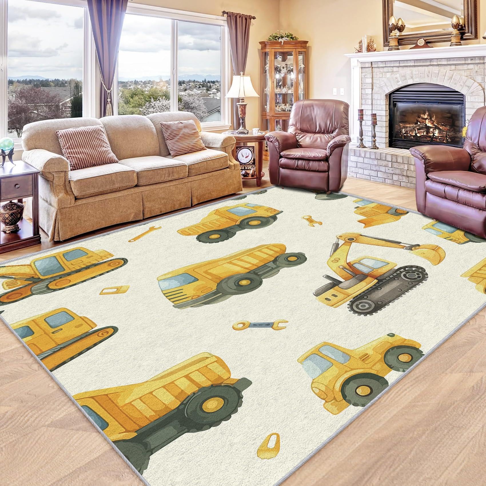 Tapis de salle de classe lavable pour éviter les glissades dans la salle de jeux