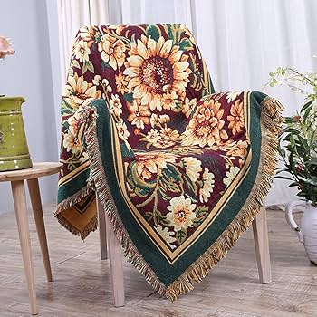 アウトドア寝具 ABCD FLEURS tassel sofa blanket アウトドア