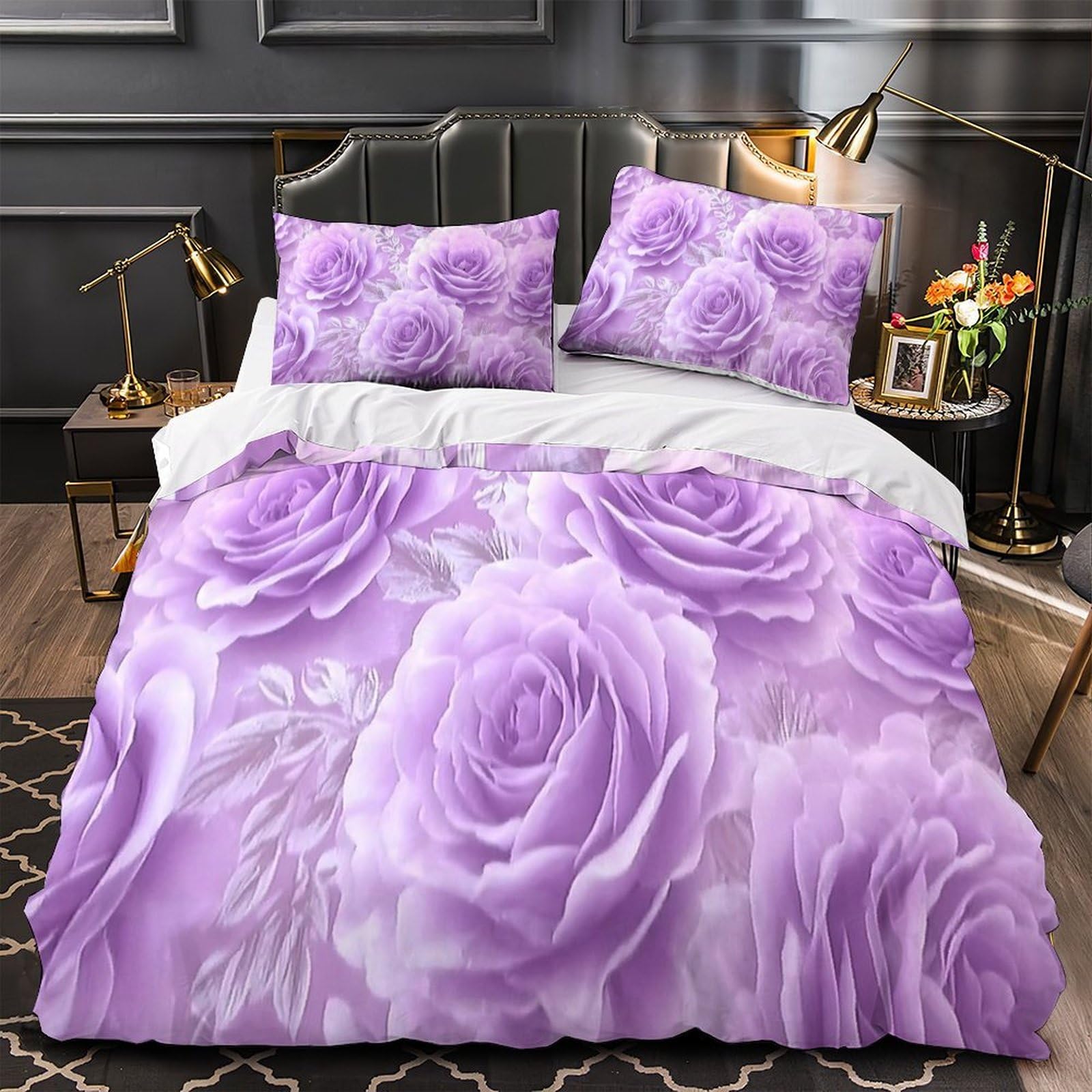 Housse de couette Scorpion violette 3D pour la chambre d'un garçon