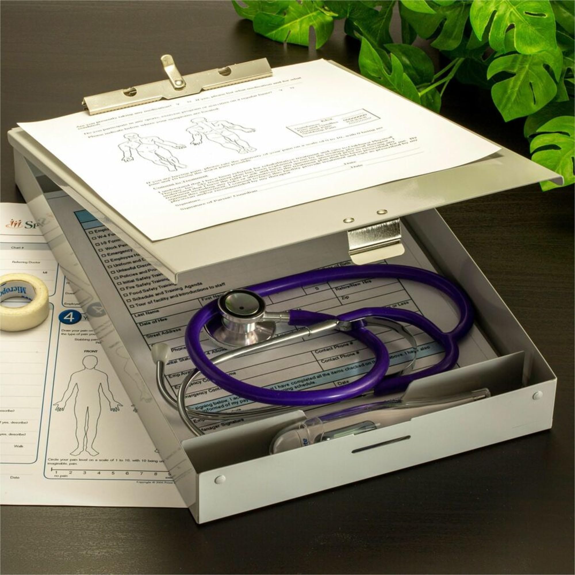 Officemateoic forme aluminum Storage Clipboard, 21,6 x 30,5 cm (83200)