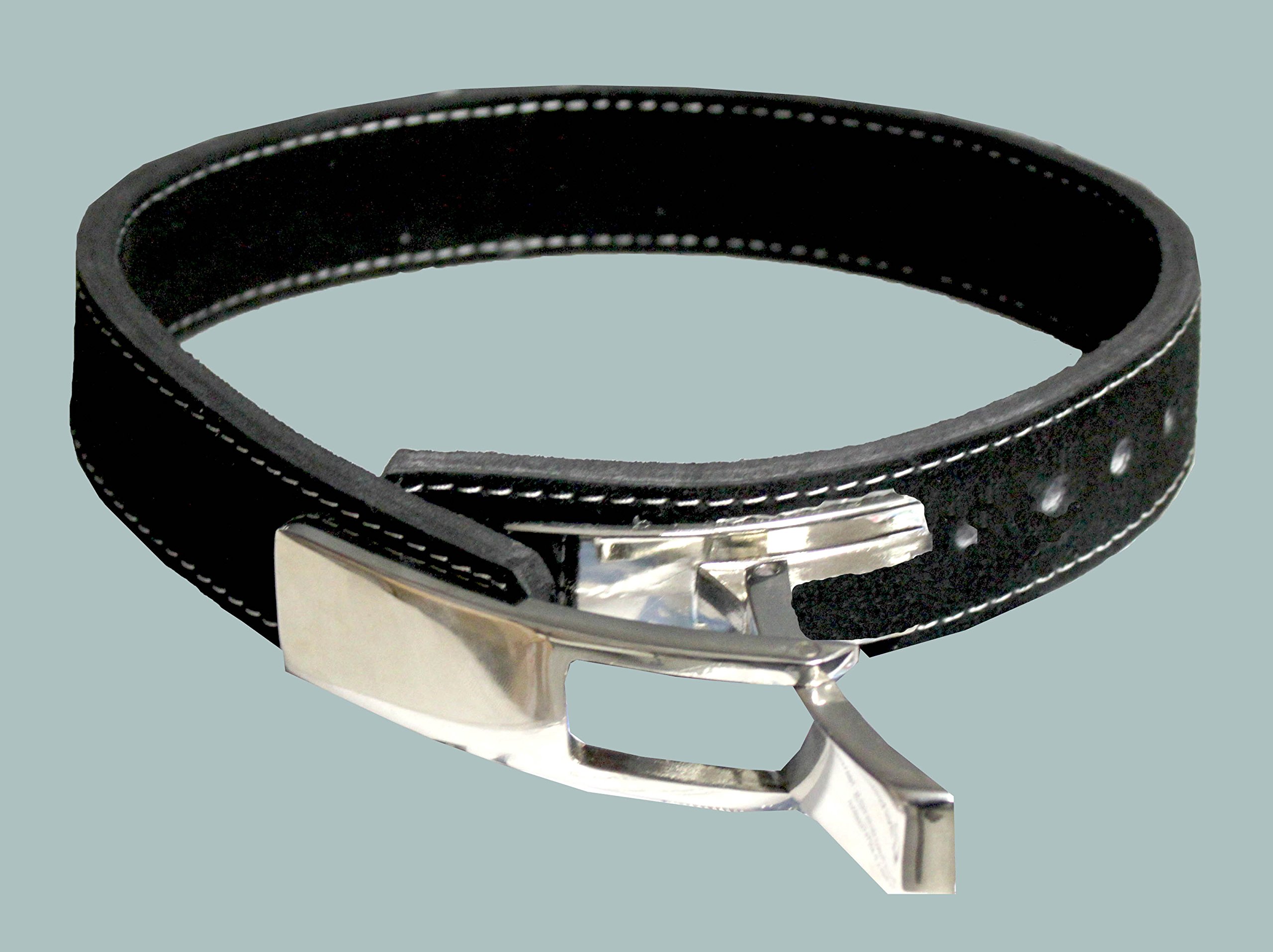Lever Bench Belt 5 cm pronta in pelle con fibbia a pressione
