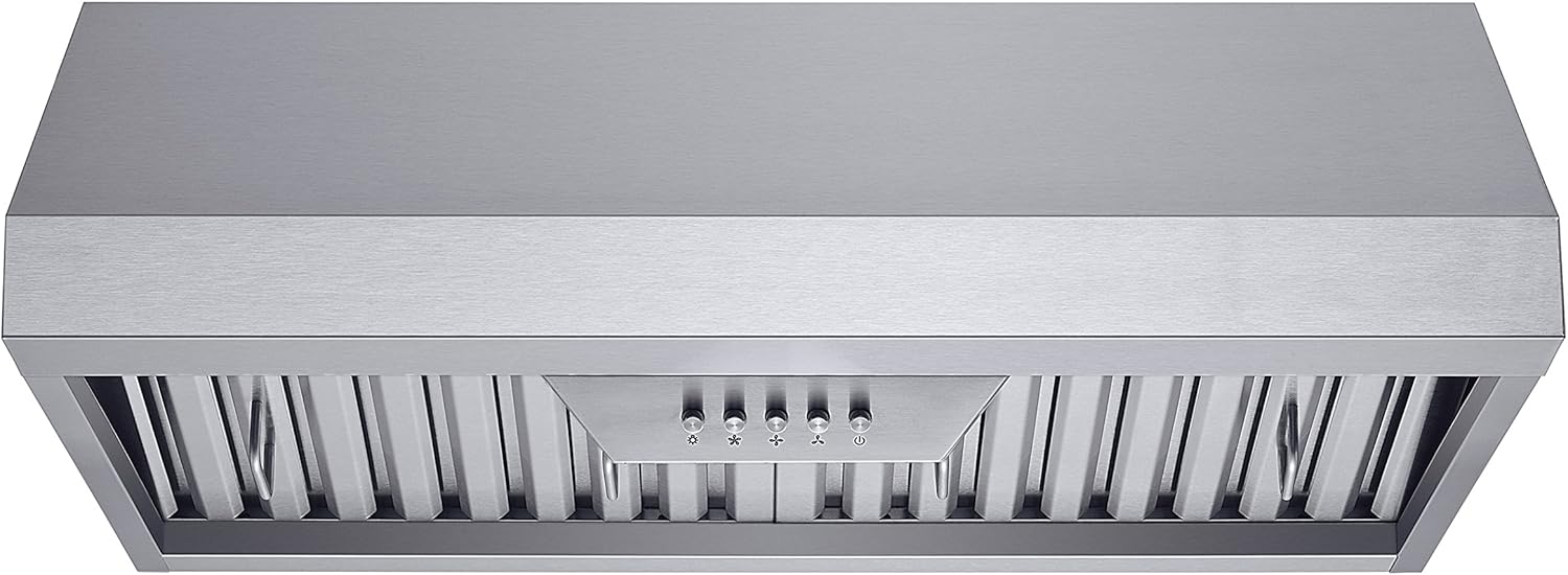Winflo 30 In. Ducted Stainless Steel Under Range Hood with