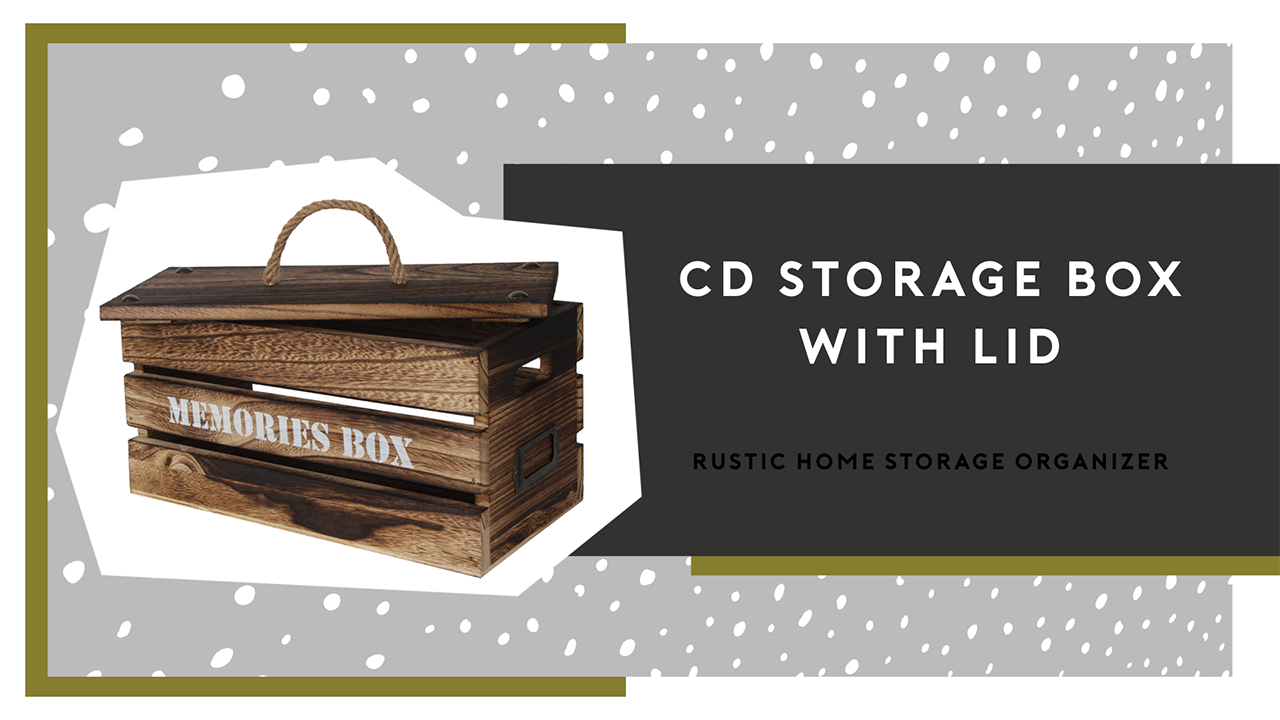 Watch J JACKCUBE DESIGN CD Storage Box Holder Case with Lid on