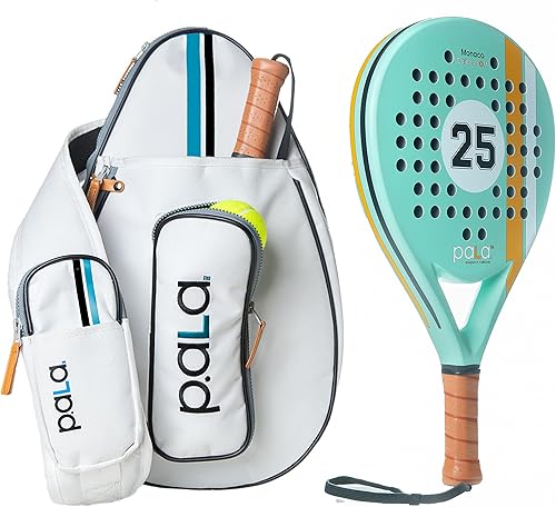 Miniatura 1 de Juego de raquetas de pádel con bolsa, incluye raqueta de pádel de alto rendimiento y bolsa elegante, ideal para principiantes y jugadores avanzados,