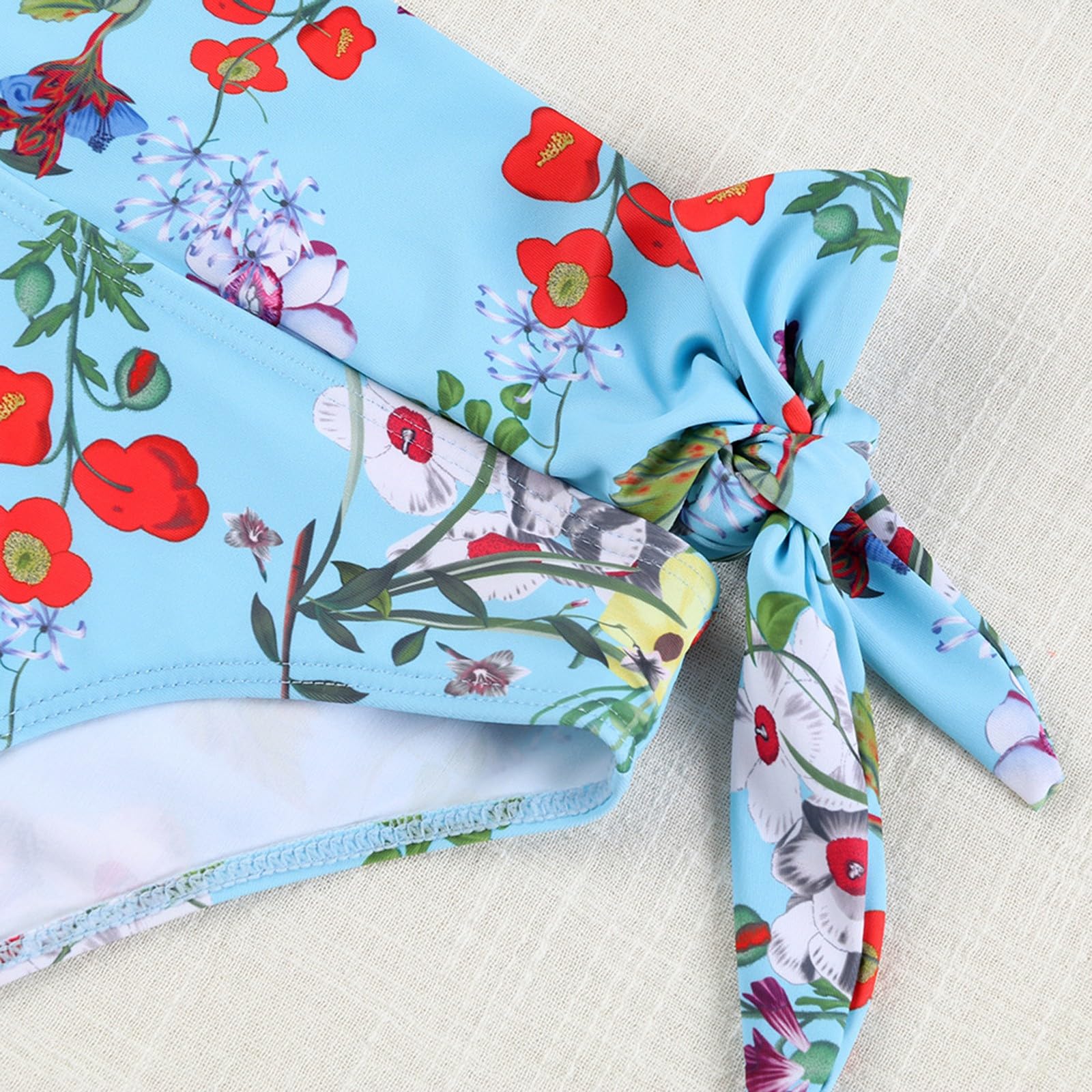 Kobiety Bikini Zestaw Osobowość Moda Wygodne Gorące Paski Jednolity Kolor Strappy, Czerwony (Arbuz Czerwony), M