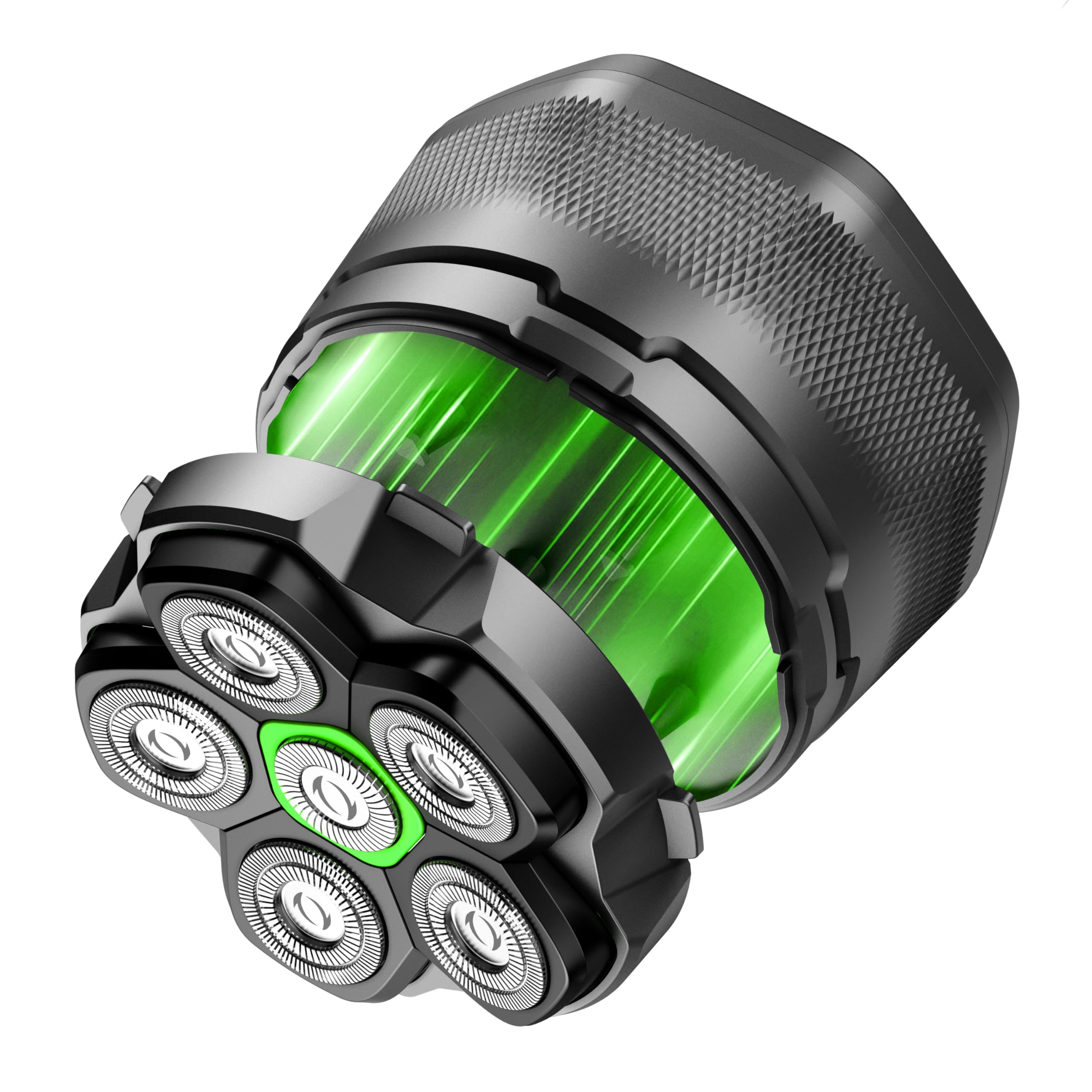 Bald Razor Men, 2025 Improved Waterproof 6D Flexible Bald Razor, Magnetic Floating Head, Wet and Dry Bald Shaver, USB-C Port (A6)