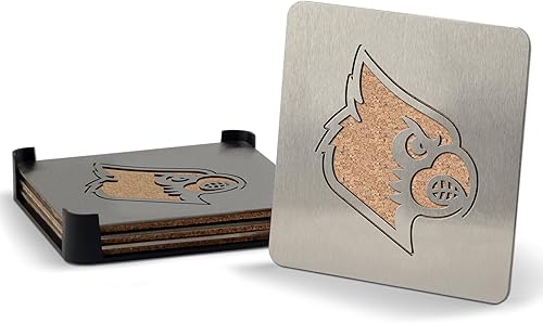 Miniatura 58 de YouTheFan NCAA Boasters, juego de posavasos de 4 piezas