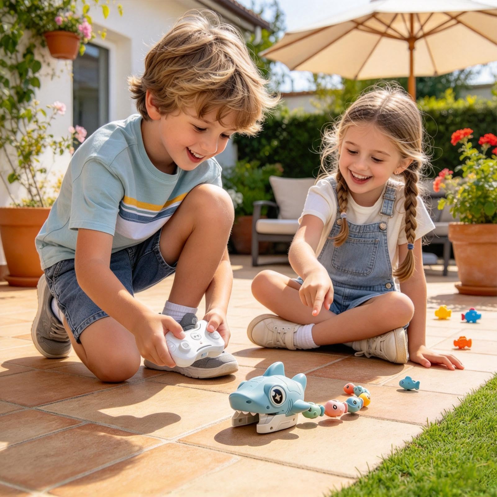 Magnetico con Telecomando Giocattolo Squalo STEM Per Bimbi