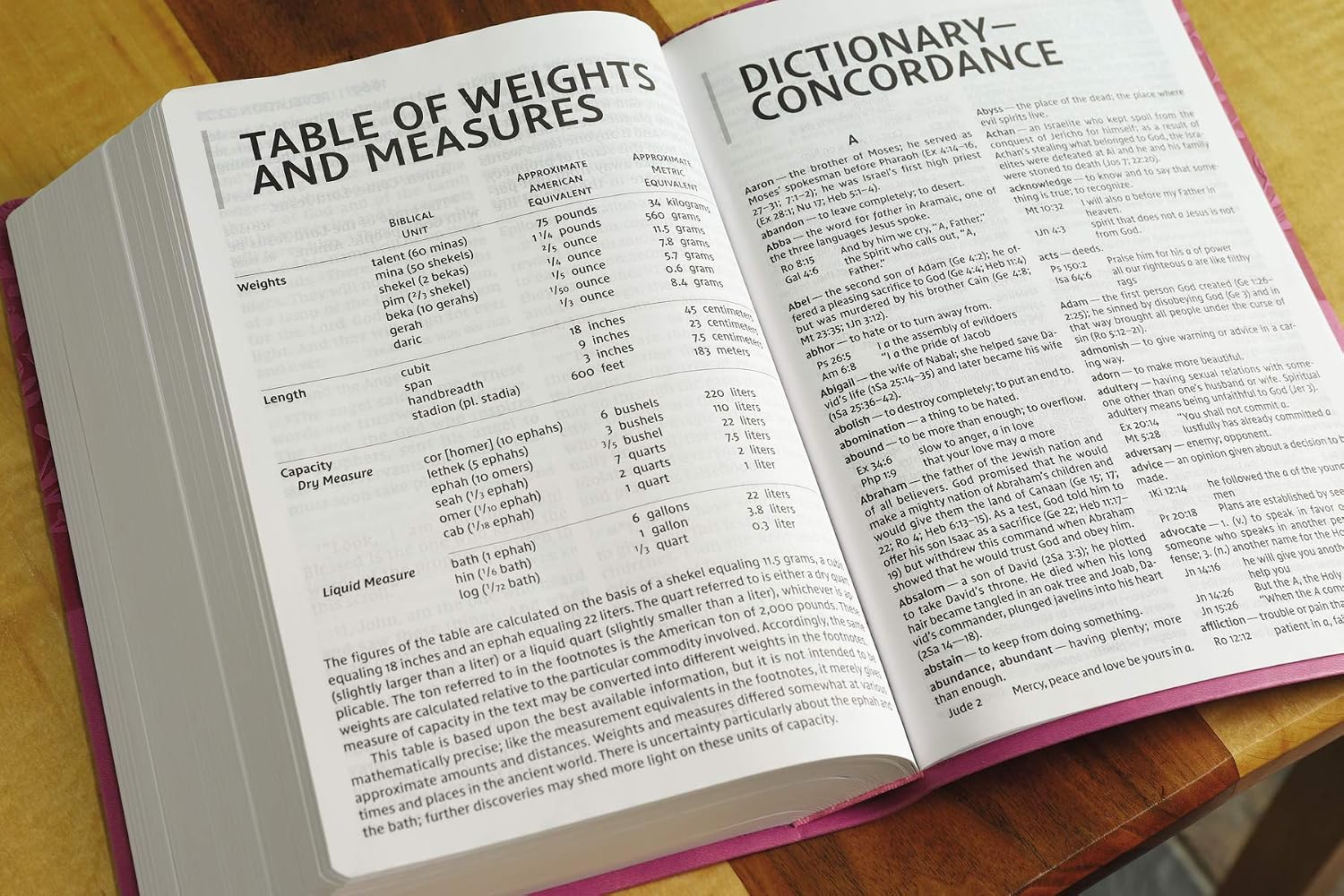 NIV, Super Giant Print Reference Bible (Font Size: 16.5-point), Leathersoft, Pink, Red Letter, Comfort Print