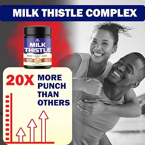 Miniatura 3 de BMVINVOL 100 cápsulas  Cápsulas de extracto 301 de cardo mariano  20560 mg de fuerza con vinagre de sidra de manzana y más  Suplemento de cardo