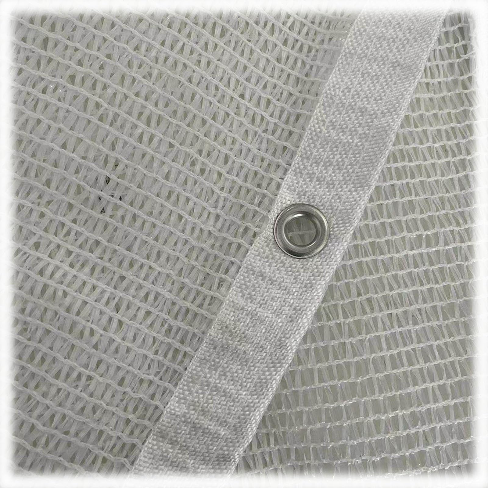 ALDNMBR 50% Uv Resistant Hdpe Garden Shade Cloth Reinforced Edge Grommet Breathable Sunblock Mesh Weatherproof Cooling Net For Greenhouse Pergola Plant Patio Carport Multi Size Shade White 4.0m x 5m