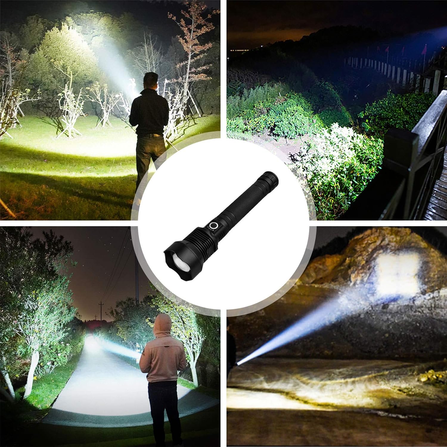 Rechargeable Flashlight Flashlights Resistant Emergency Photo