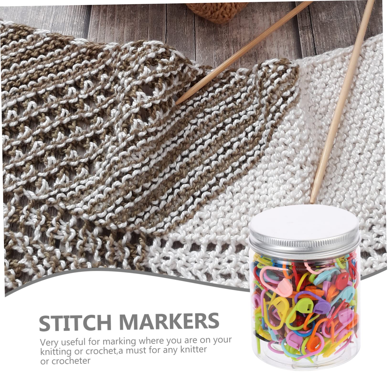 Marcadores De Tejer Multifuncionales Para Crochet y Clips De Seguridad Para Suéter y Accesorios