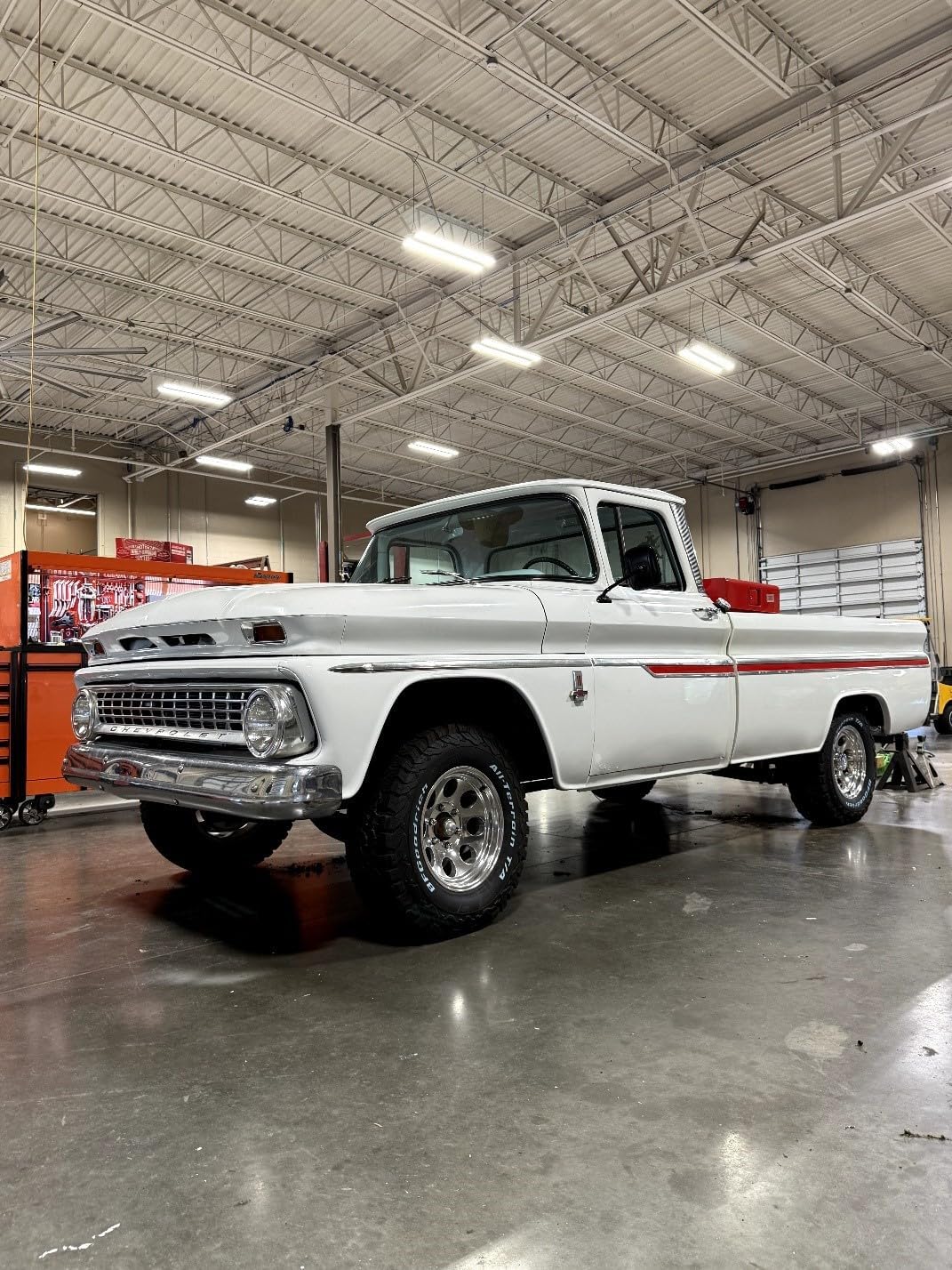 RTZ - Compatible with Chevrolet Chevy GMC C10 63-72 Pickup Truck Full Lift Kit 3" Aluminum Coil Spring Spacers + Rear Annodized Aluminum 2" Spacers + Set of DoestchTech Nitro Gas Charged Shocks 2wd