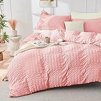 Vista 9 de HYMOKEGE - Funda de edredón gris oscuro tamaño King, juego de funda de edredón de sirsaca ultra suave de 3 piezas con cierre de cremallera, juego