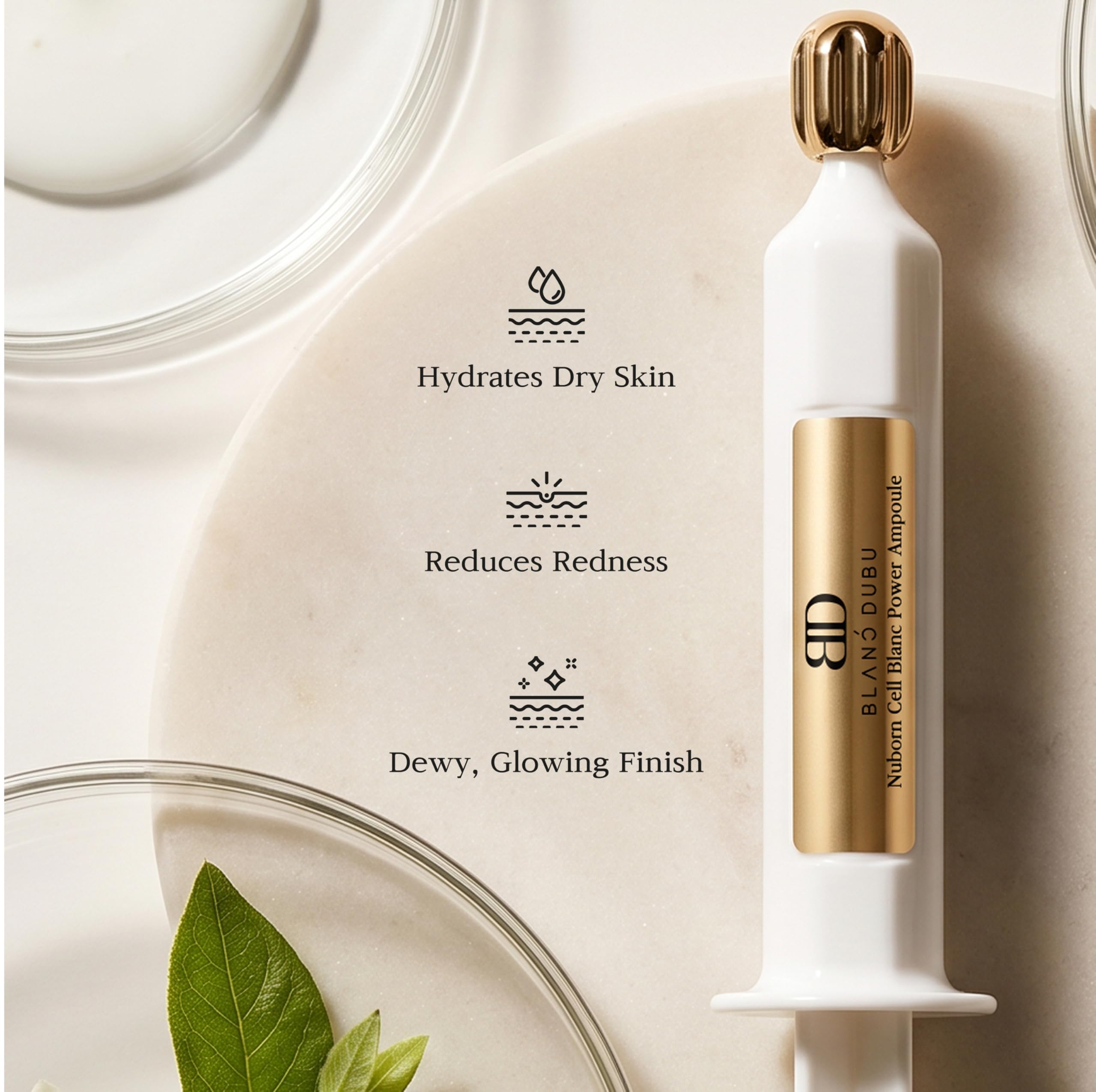 Nuborn Cell Blanc Power Ampoule & Anti Aging Serum | Korean Skin Care for Barrier Repair | Korean Glass Skin Product, Hydrating Face Serum (7ml x 5ea)