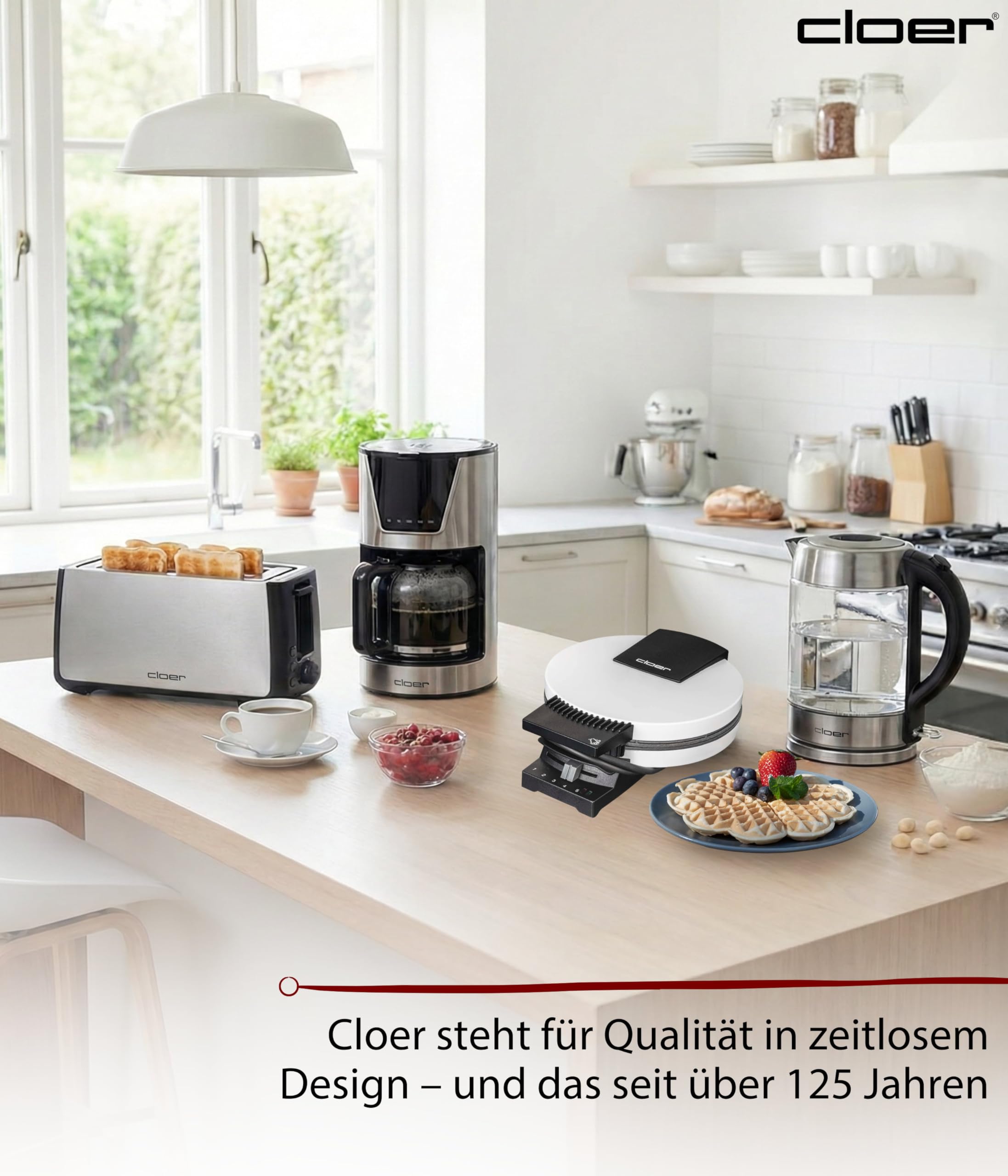 Cloer 181 Waffeleisen für eine Herzwaffel – Bild 7