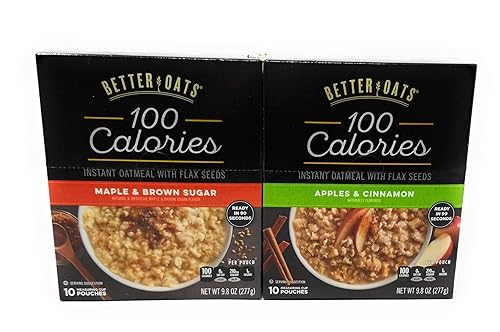 Better Oats Bundle: (1) Apples & Cinnamon 9.8oz, (1) Maple