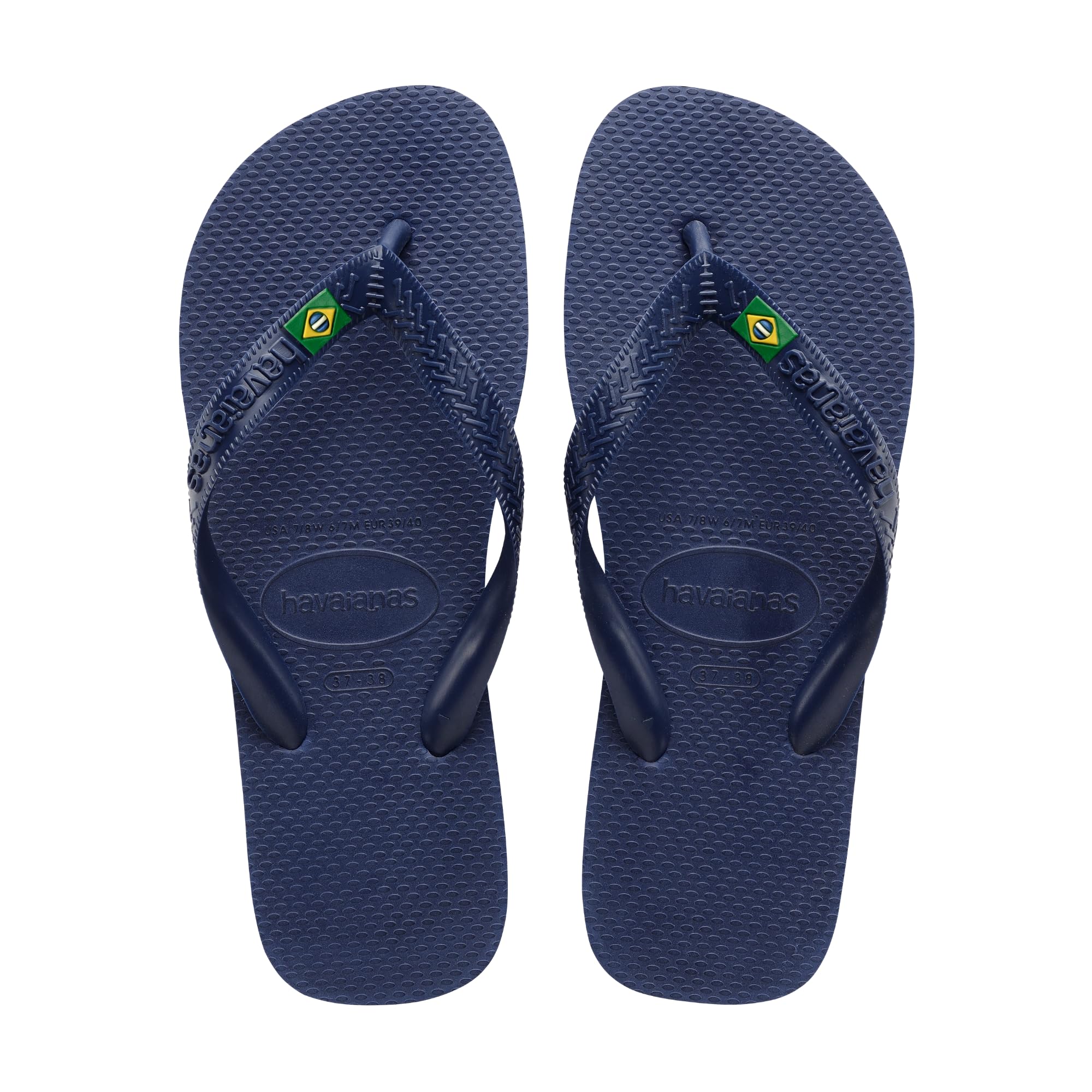 Top Brasil, Comfortable, Durable and Lightweight Flip-Flops, with Non-Slip Sole, Brazil Flag on the Straps, Adults, Unisex