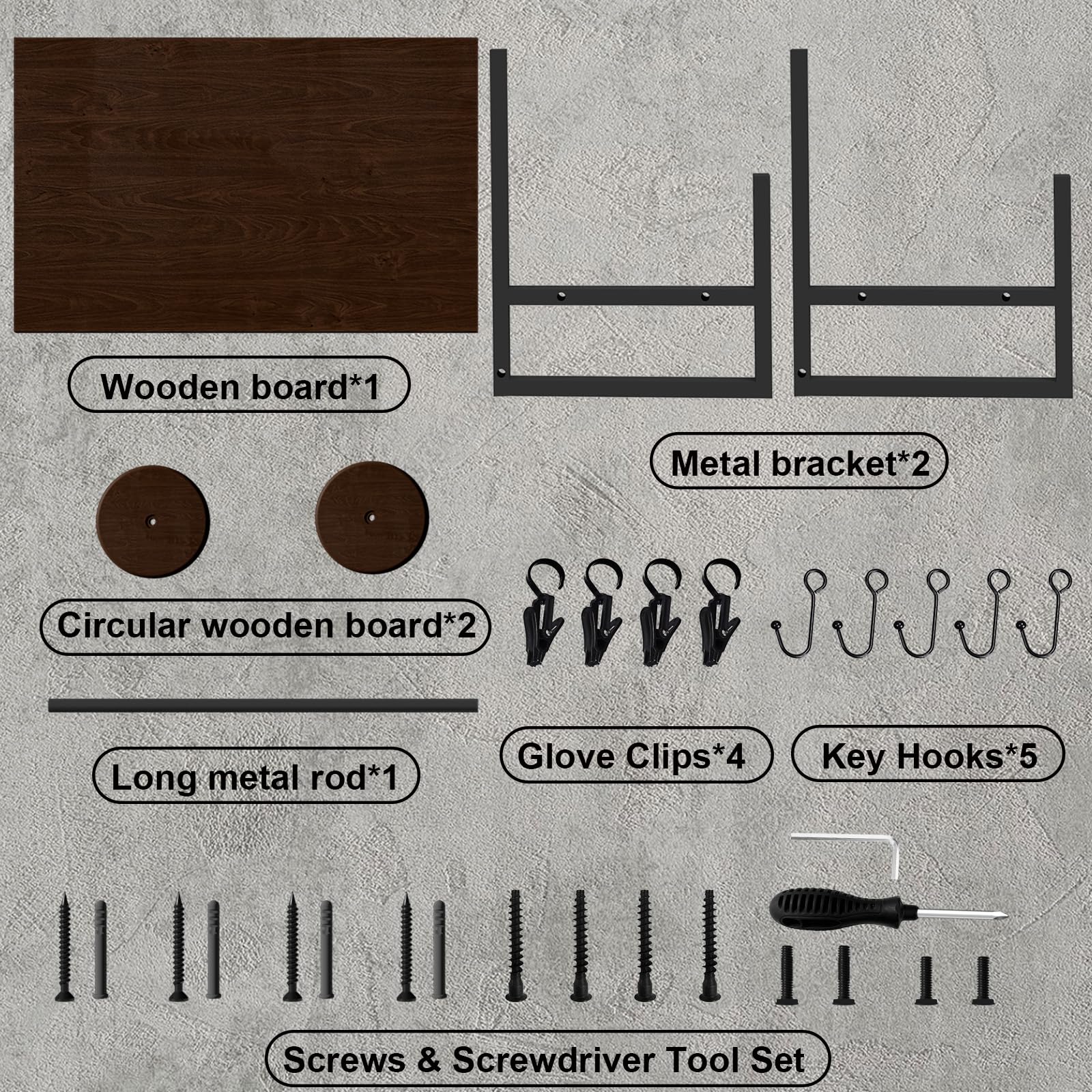 Helmhalter Wand Wandhalterun, Motorradhelmhalter Plattenständer Display Organizer mit 1 Holzschichtbrettern, 2 Helm ständer für Motorrad, Fußball, Radfahrerausrüstung, Dunkelbraun