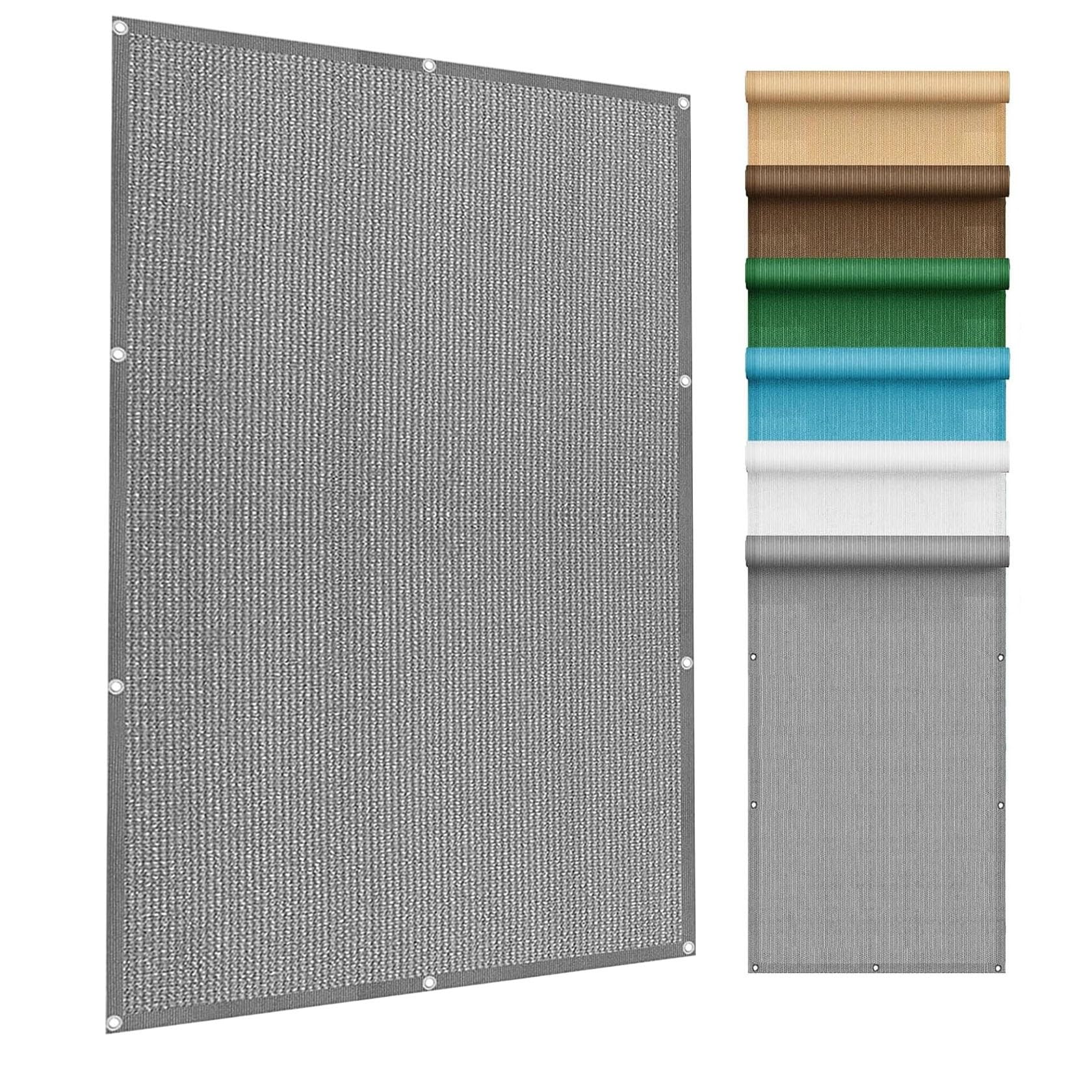 Toldo vela de sombra contra el calor solar protección UV resistente gris