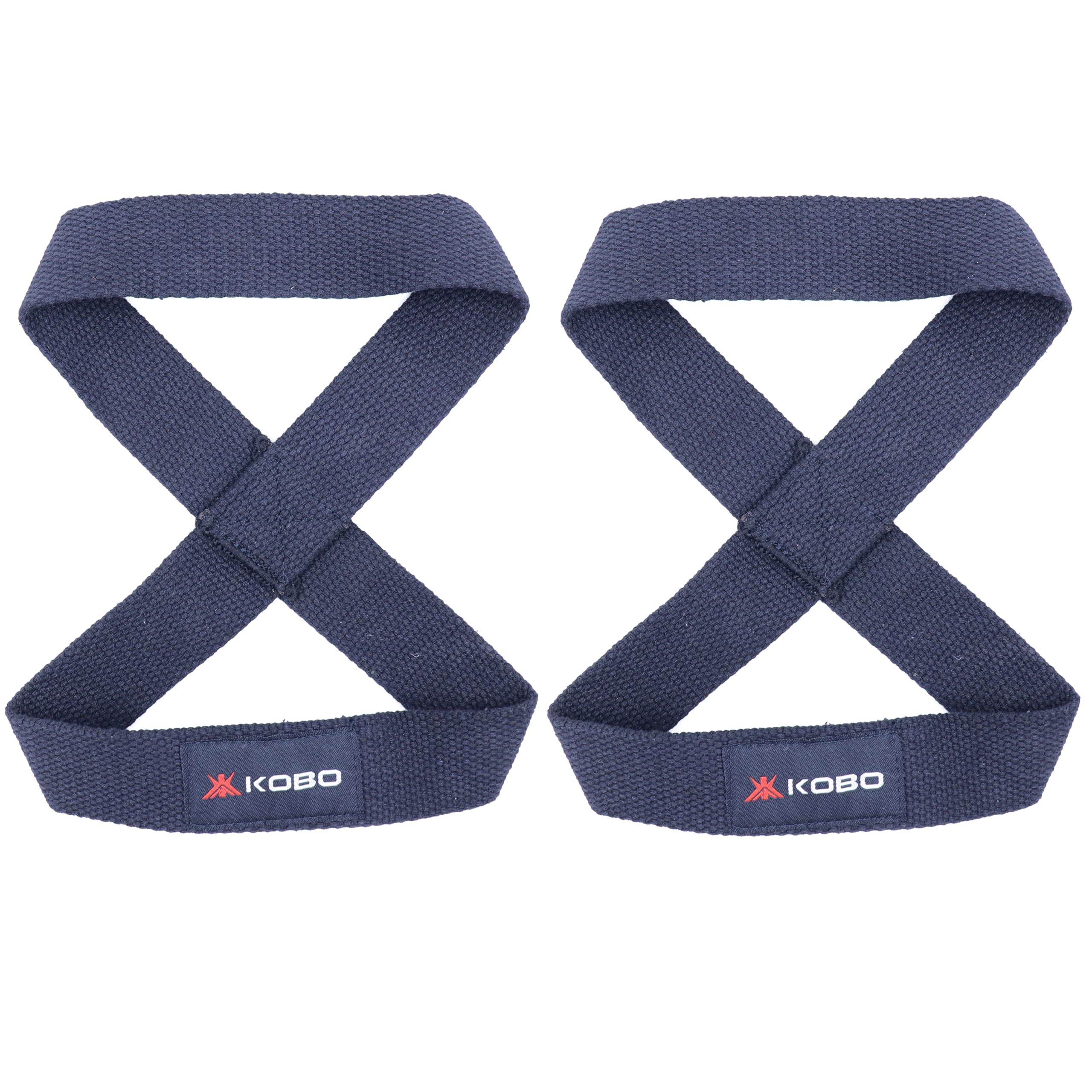 Kobo Gym Figure 8 Lifting Straps Cotton for Deadlifts, Powerlifting, Weightlifting – Wrist Support Strength Training Grip Straps for Men & Women (Imported)-image-6