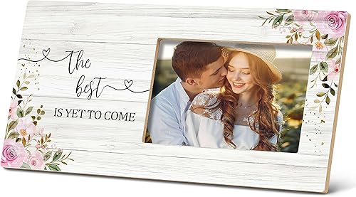 SRADMO Marco de fotos de compromiso, regalos de compromiso para parejas, marcos de fotos de compromiso, el mejor regalo de compromiso, marco de