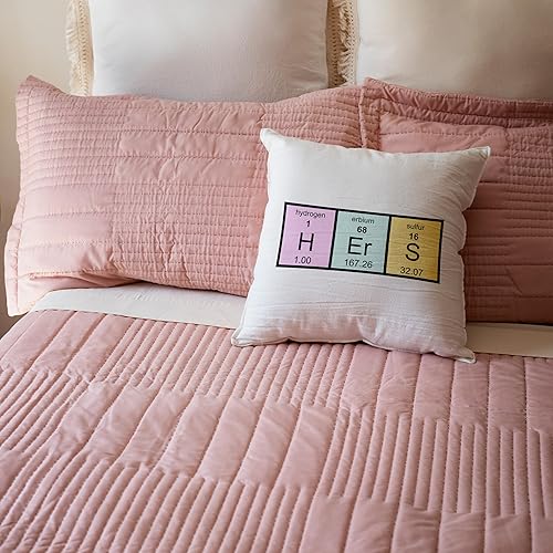 Miniatura 5 de 3dRose Hers in Periodic Table of Elements Symbols-Half Mrs Set Funda de almohada, 16 x 16