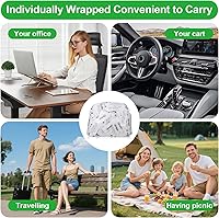 Vista 6 de 1000 hilos dentales, púas de hilo dental envueltas individualmente, bolsa de hilo dental, palillos de dientes para adultos, púas dentales