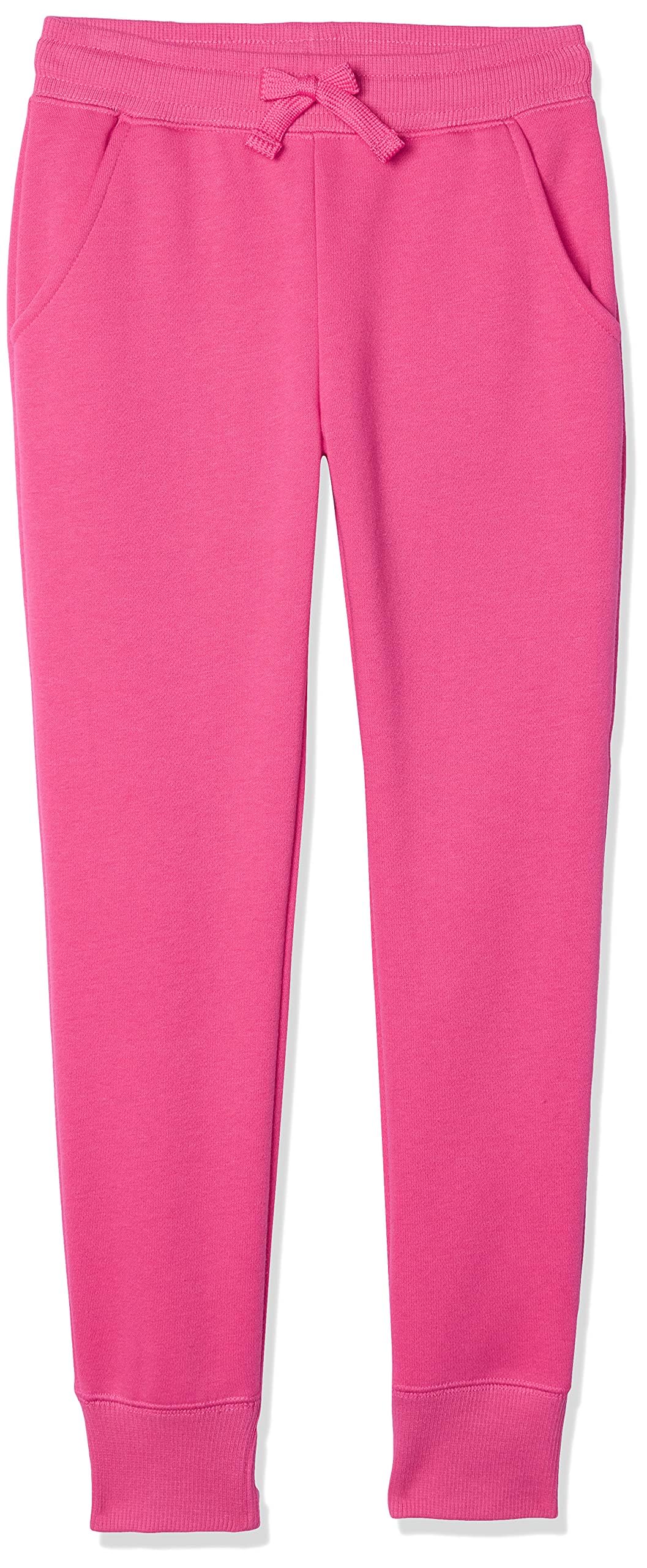 Amazon Essentials Girls' Joggers, Pink, 11-12 Years