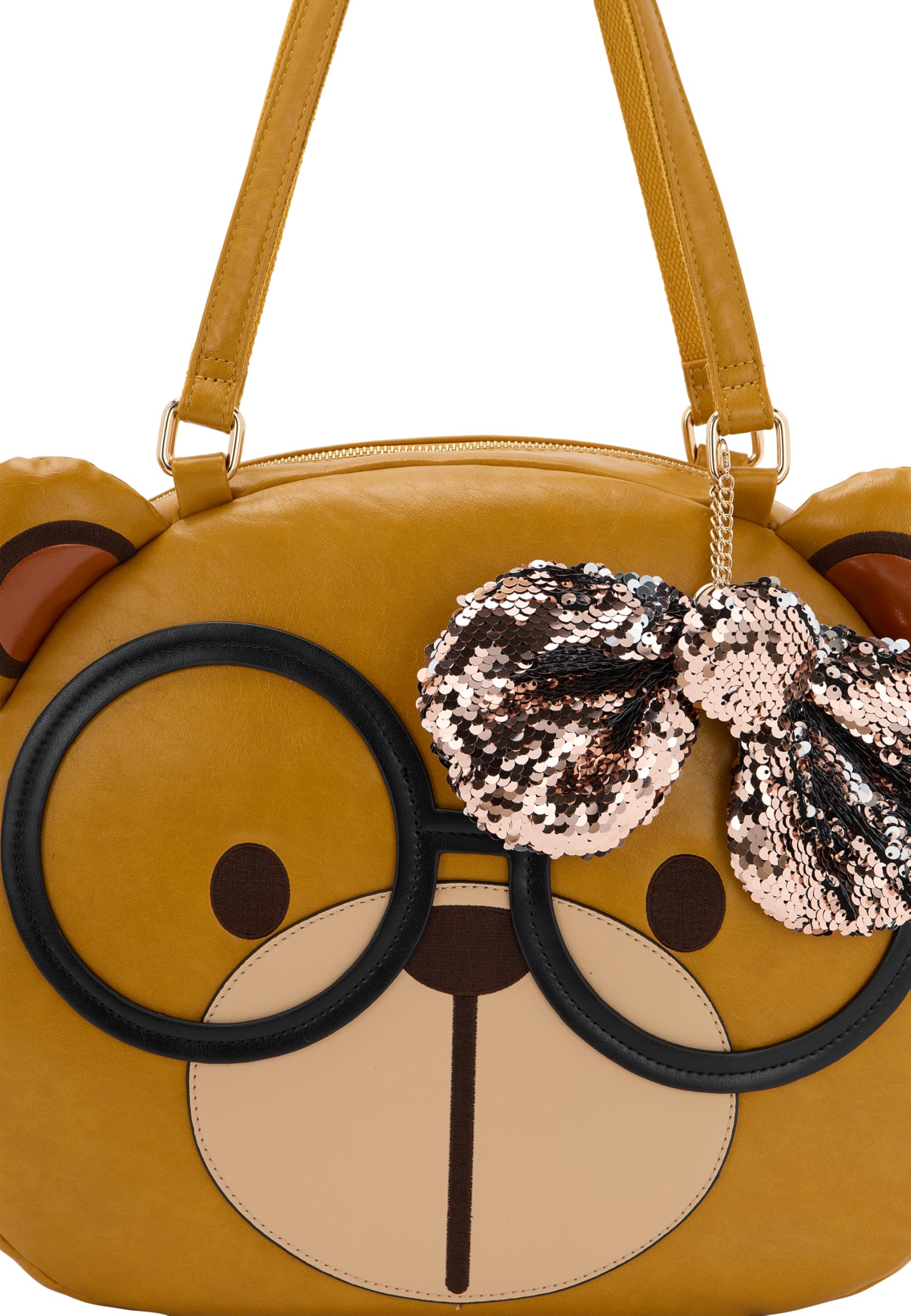 myMo Pop Cream Bear dziewczęca torebka, wielbłąd, rozmiar uniwersalny, wielbłąd, jeden rozmiar