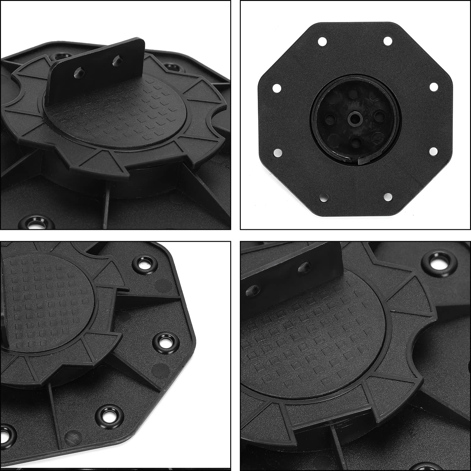 Gimisgu 40 rodamientos de altura ajustable, pie de 18 – 30 mm, rodamientos de apoyo, para subestructura de placas de terraza, madera, WPC y piedra, capacidad de carga de 600 kg