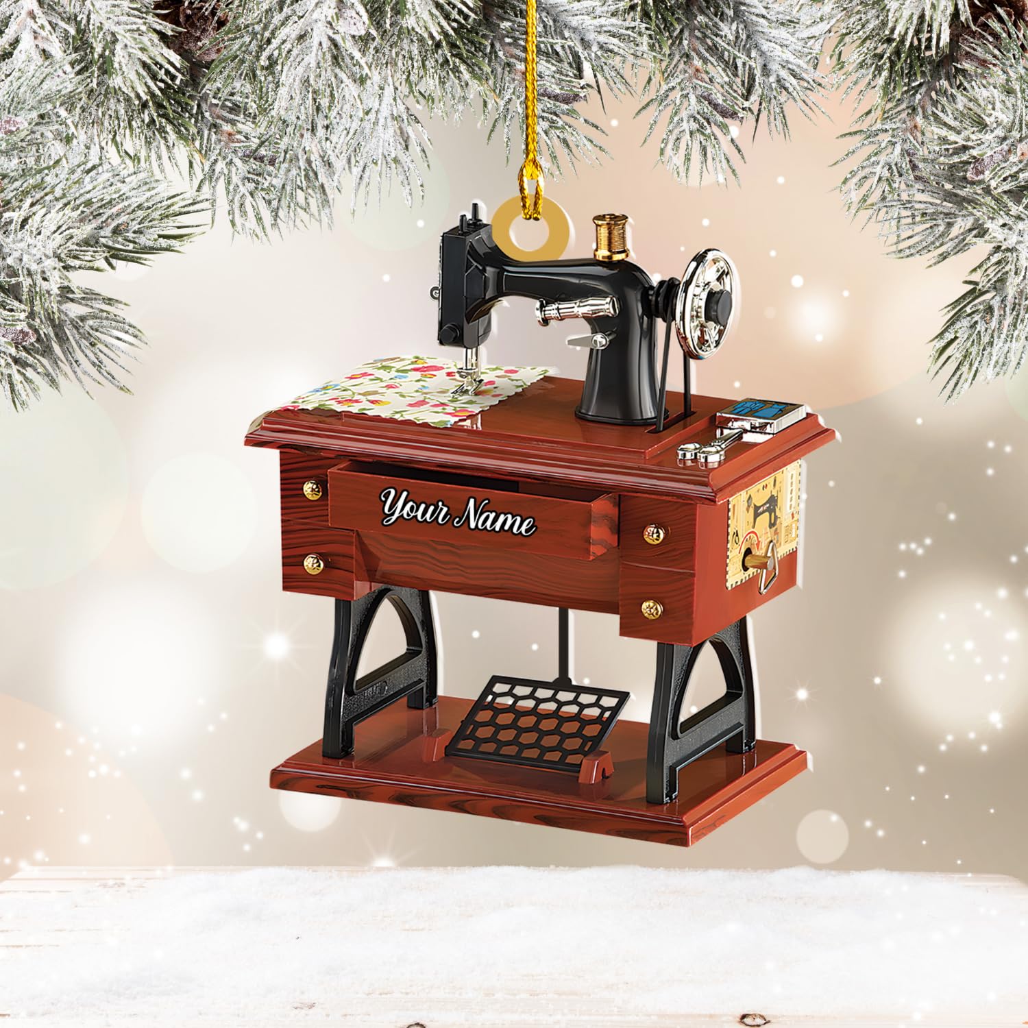 Kerstbal Naaimachine Vintage | Alles in Wonderland Kerstbal Naaimachine Vintage | Alles in Wonderland
