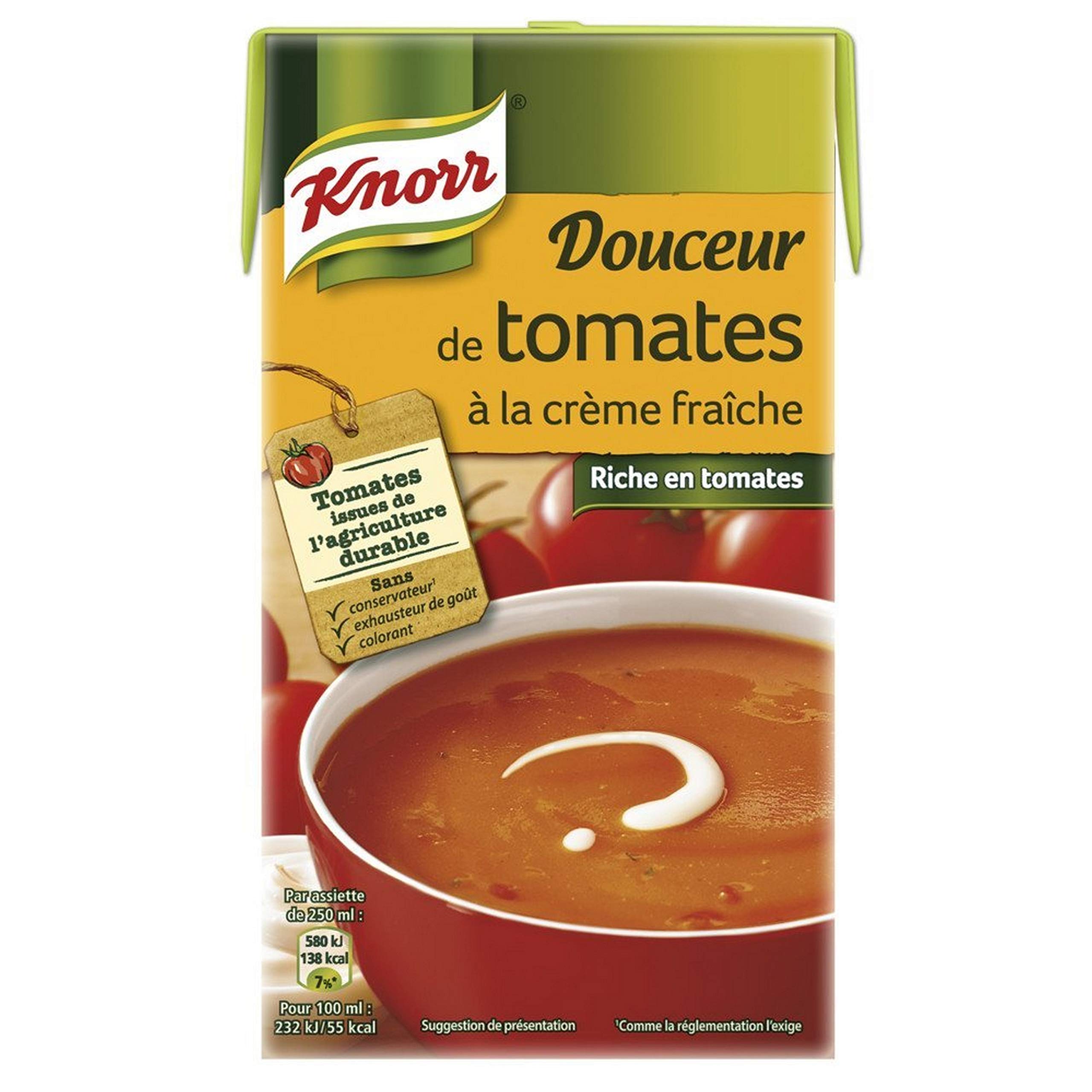Knorr Soupe Douceur de Tomates à la Crème Fraîche 1 L
