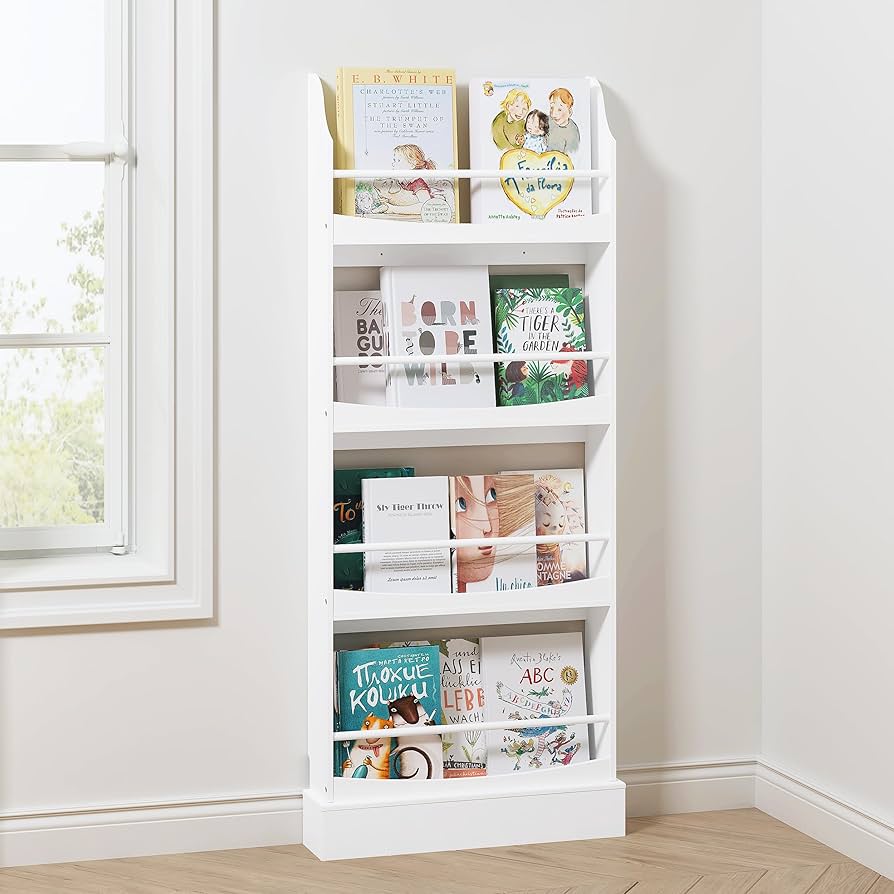 Amazon.com: UTEX Kids Bookshelf,4 Tiers Children's Bookcases