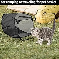 Vista 7 de BATTOO Cesta de lavandería plegable de malla fuerte de lujo tipo pop-up con bolsillo lateral para cuarto de lavandería, baño, habitación de niños