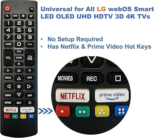 Miniatura 2 de Universal para LG-Smart-TV, mando a distancia, compatible con todos los televisores LG Smart TV LCD LED OLED UHD HDTV Plasma Magic 3D 4K Webos TVs